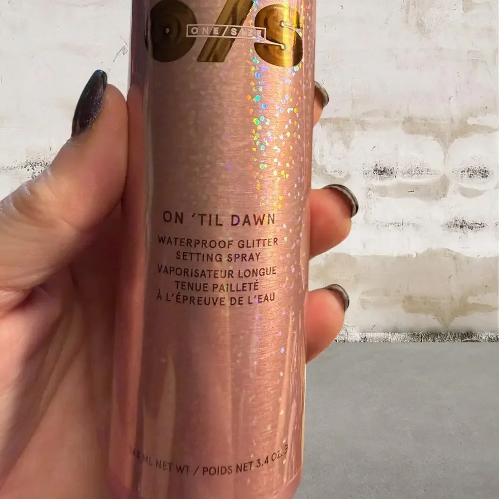 ONE/SIZE $36 On 'Til Dawn Waterproof Glitter Setting Spray NEW